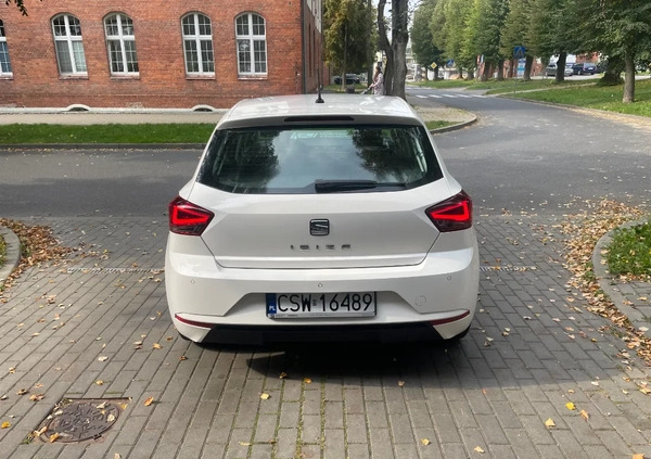 Seat Ibiza cena 42900 przebieg: 42744, rok produkcji 2018 z Świecie małe 79